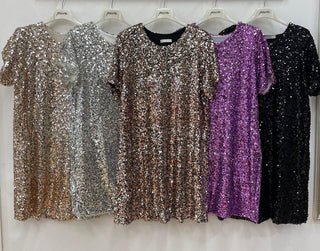 Paljettklänning kunglig