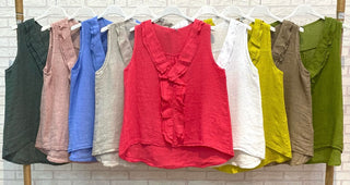 Linneblus Mia (ärmlös)