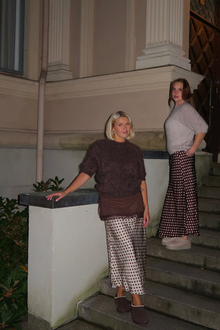 Satiinihame polkadot