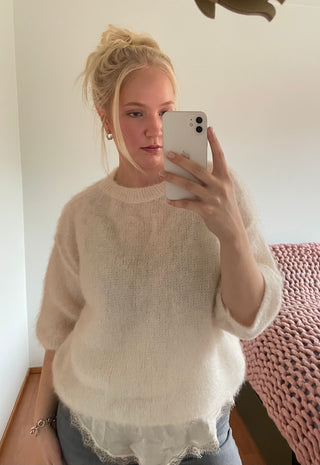 Mohairstickad Sabrina