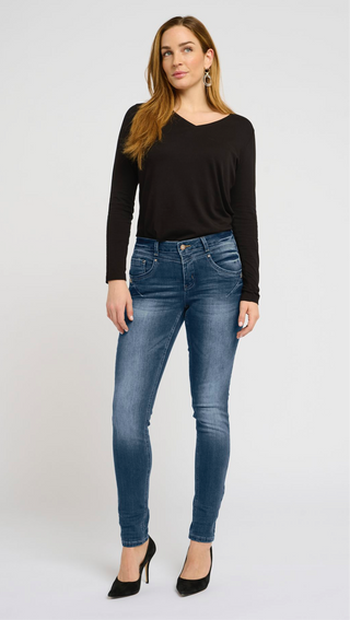 JEANS AMELIÉ SLIM (avsmalnande)