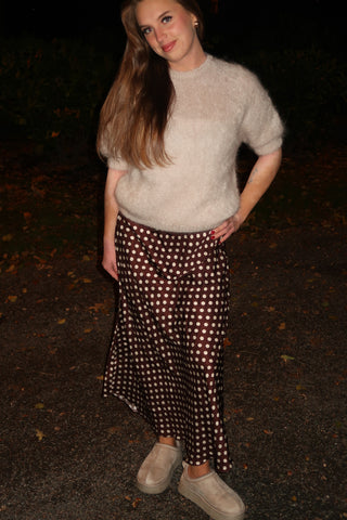 Satiinihame polkadot