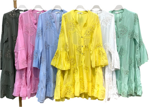 Tunika med paljettblomma