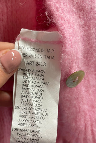 Stickad alpackajacka Rosanna