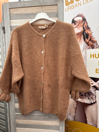 Stickad alpackajacka Rosanna