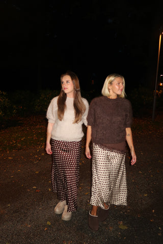 Satiinihame polkadot