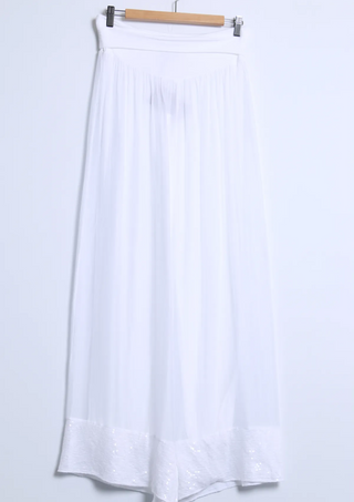 Silkkiviskoosihousut Stefanie