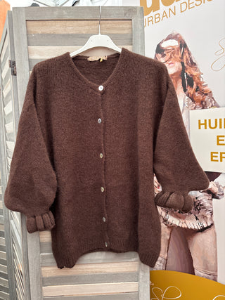 Stickad alpackajacka Rosanna