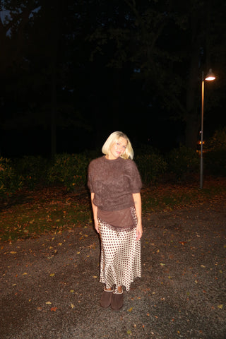 Satiinihame polkadot