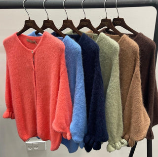 Stickad alpackajacka Rosanna