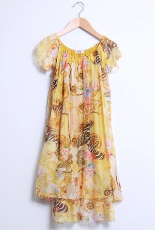 KLÄNNING I SILKE, VISKOSE Tia