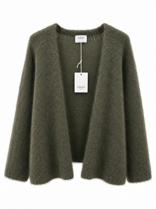 Kid mohair -neuletakki Adele