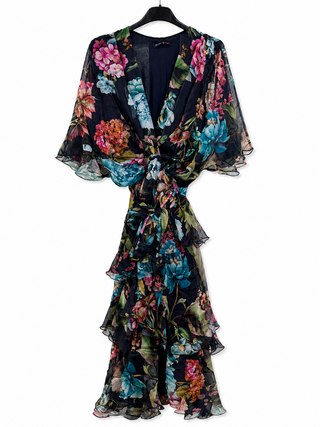 Silkkiviskoosimekko Odessa
