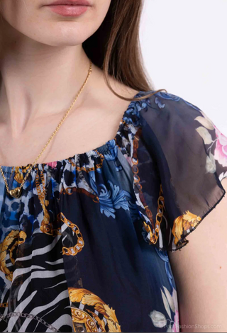 KLÄNNING I SILKE, VISKOSE Tia