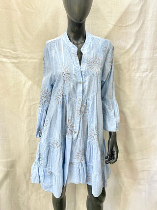 Tunika med paljettblomma