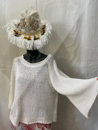 Stickad tröja vår