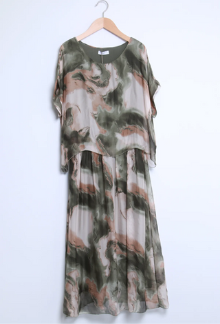 KLÄNNING I SILKEVISKOS