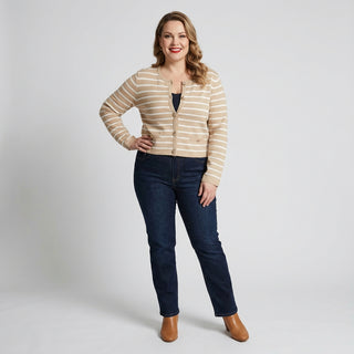 NEULEJAKKU Chic raidallinen